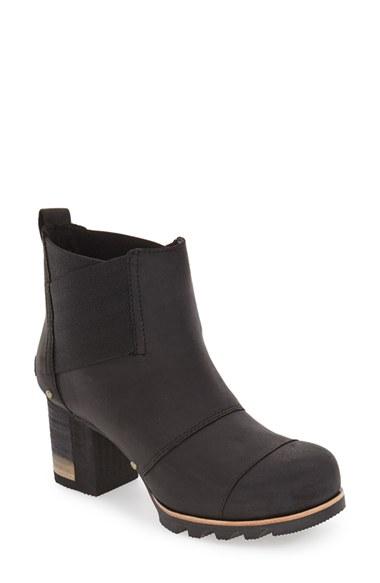 Women's Sorel 'addington' Waterproof Chelsea Boot M - Black