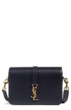Saint Laurent 'medium Monogram' Leather Shoulder Bag - Blue