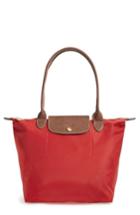 Longchamp 'small Le Pliage' Shoulder Tote - Red