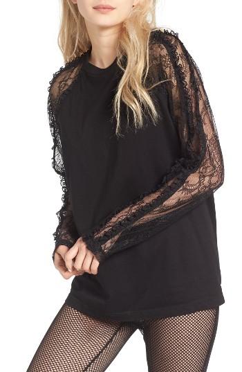 Women's J Koo Lace Sleeve Top