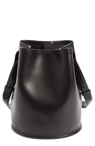 Creatures Of Comfort Small Leather Bucket Bag - Black