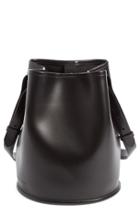 Creatures Of Comfort Small Leather Bucket Bag - Black