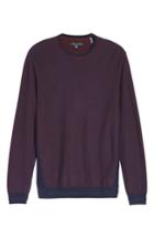 Men's Vince Camuto Space Dye Slim Fit Sweater - Burgundy