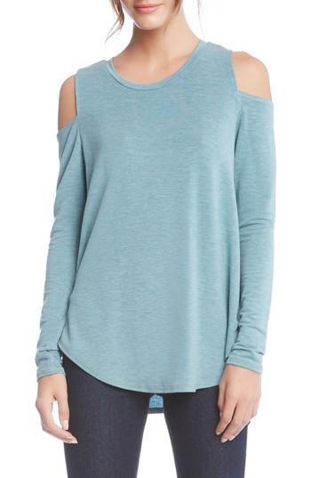 Women's Karen Kane Cold Shoulder Top - Blue