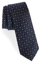 Men's Calibrate Sullivan Neat Silk Tie, Size - Blue