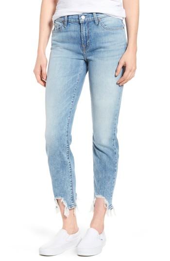 Women's 7 For All Mankind Roxanne Rip Hem Jeans - Blue