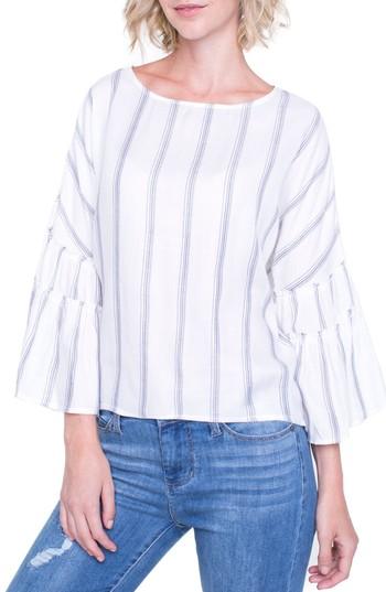 Women's Liverpool Jeans Company Voluminous Sleeve Shirt - White