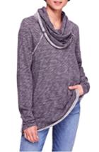 Women's Free People Cocoon Cowl Neck Top /small - Black