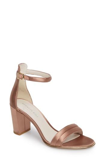 Women's Kenneth Cole New York 'lex' Ankle Strap Sandal M - Orange