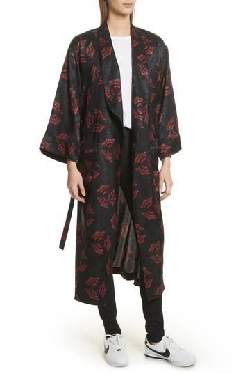 Women's A.l.c. York Silk Kimono Jacket - Black