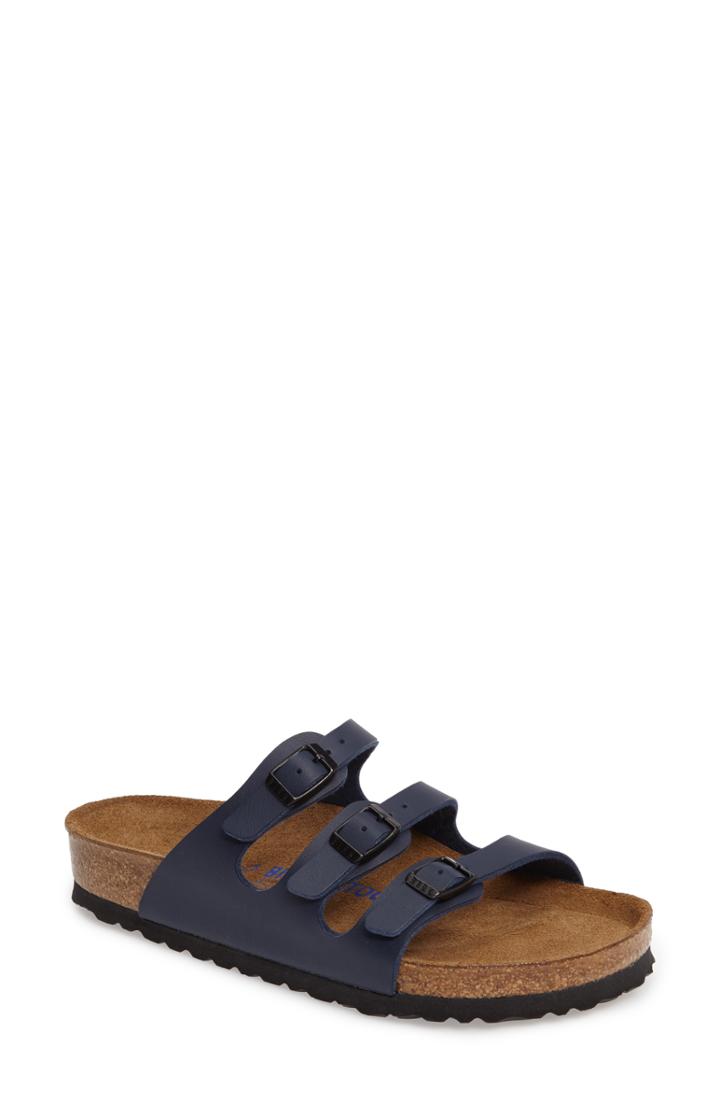 Women's Birkenstock 'florida' Soft Footbed Sandal -8.5us / 39eu B - Blue