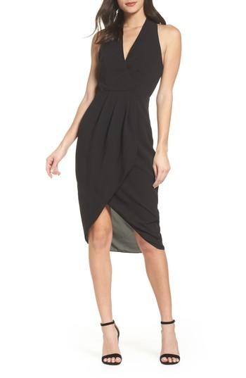 Women's Cooper St Evening Light Drape Dress - Black