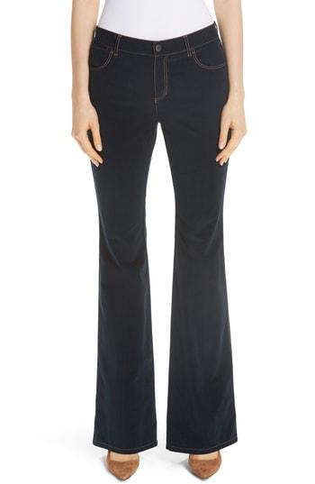 Women's Lafayette 148 New York Flare Leg Corduroy Pants - Blue
