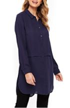 Women's Wallis Tunic Shirt Us / 12 Uk - Blue