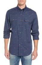 Men's Southern Tide Straight Shooter Patterned Sport Shirt - Blue