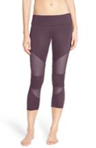Women's Onzie Mesh Inset Capris, Size S/m - Purple