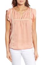 Women's Wit & Wisdom Double Sleeve Babydoll Blouse - Coral