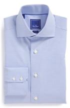 Men's David Donahue 'royal' Trim Fit Solid Dress Shirt
