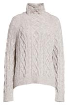 Women's Vince Cable Knit Turtleneck Sweater - Grey