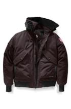 Men's Canada Goose Bromley Down Bomber Jacket With Genuine Shearling Collar - Brown