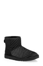 Women's Ugg Mini Classic Quilted Bootie M - Black