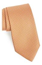 Men's Salvatore Ferragamo Energia Omega Print Silk Tie, Size - Orange