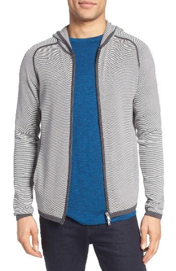 Men's Theory Melker Stripe Full Zip Hoodie