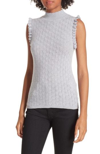 Women's Rebecca Taylor Sleeveless Merino Wool Sweater - Grey