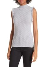 Women's Rebecca Taylor Sleeveless Merino Wool Sweater - Grey