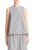 Women's Adam Lippes Stripe Cotton Layered Shell