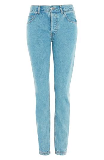 Women's Topshop Slim Straight Leg Jeans Us (fits Like 0) - Blue