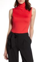 Women's Halogen Mock Neck Shell Top - Red