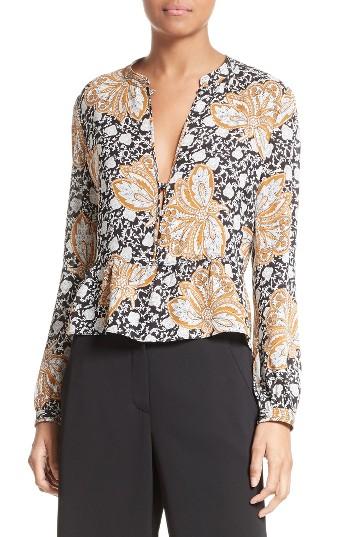 Women's A.l.c. Lox Print Silk Top