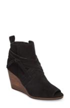 Women's Lucky Brand Udom Wedge Bootie .5 M - Black