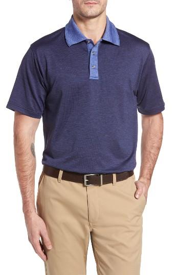 Men's Swc Heathered Polo - Blue