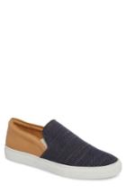 Men's Donald Pliner Albin Raffia Slip-on Sneaker M - Blue