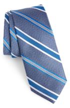 Men's 1901 Astible Stripe Silk Tie, Size - Blue