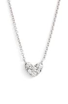 Women's Bony Levy Pave Diamond Heart Pendant Necklace (nordstrom Exclusive)
