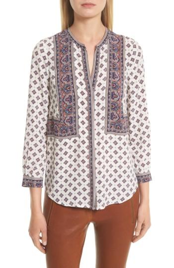 Women's Joie Aisa Silk Blouse, Size - Blue