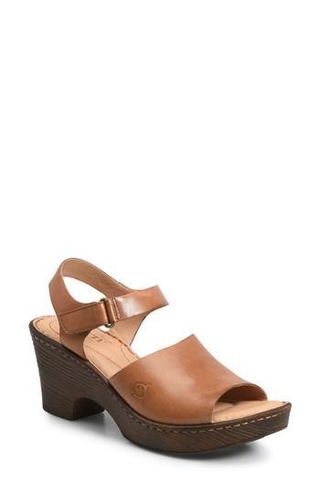Women's B?rn Canna Platform Sandal M - Brown