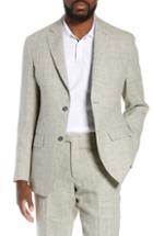 Men's Nordstrom Men's Shop Melange Linen Blazer S - Grey