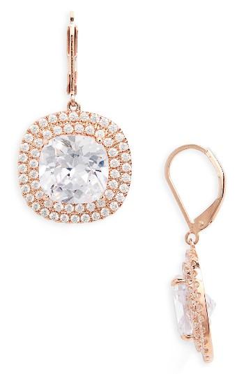 Women's Nina Cushion Cut Drop Earrings