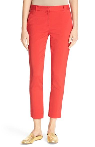 Women's Tibi Beatle Slim Leg Crop Pants