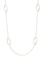 Women's St. John Collection Swarovski Crystal Leaf Strand Necklace