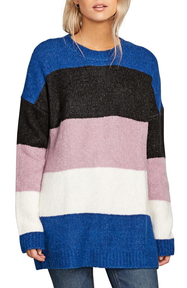 Women's Volcom Fuzz Buster Sweater - Blue