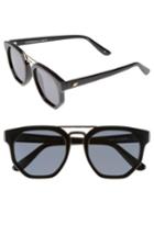 Women's Le Specs 'thunderdome' 52mm Polarized Sunglasses - Black/ Gold