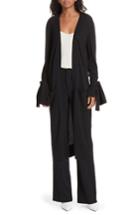 Women's Brochu Walker Albian Tie Cuff Duster - Black