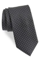 Men's Nordstrom Men's Shop Neat Silk Tie, Size - Black