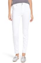 Women's 7 For All Mankind Raw Hem Skinny Jeans - White
