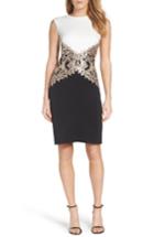 Women's Tadashi Sequin Knit Sheath Dress - Black